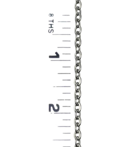 Flat Link Minimalist Oval Chain, Stainless Steel