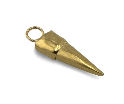 Boho Spike Charm, Satin 18k Gold Plated - ST244