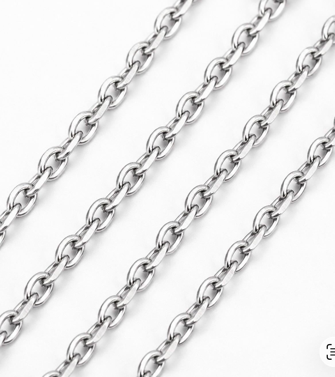 6x4.5mm Cable Chain, Stainless Steel