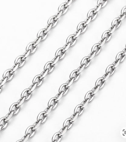 6x4.5mm Cable Chain, Stainless Steel