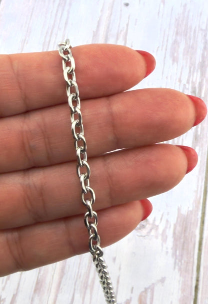 6x4.5mm Cable Chain, Stainless Steel