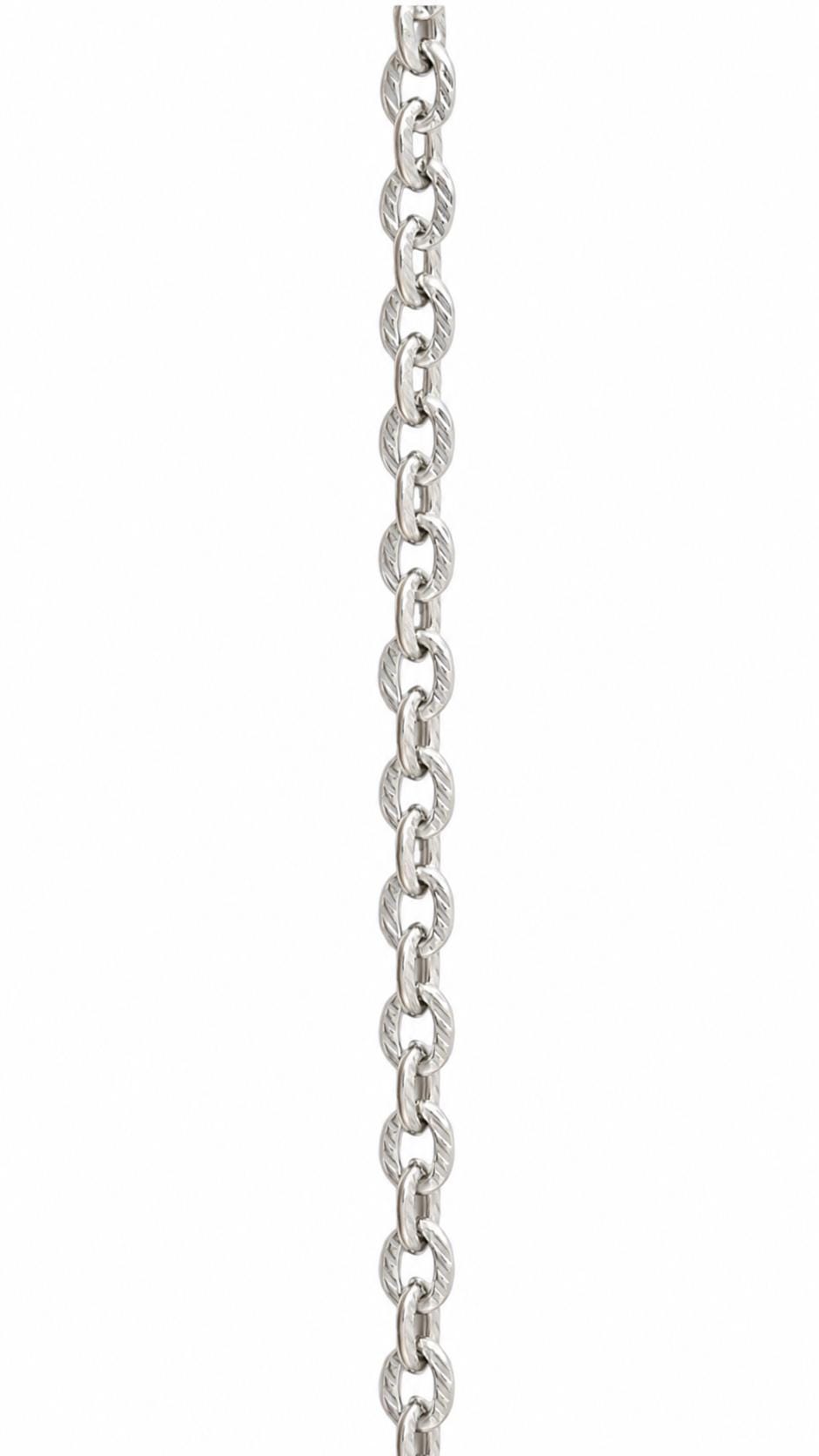 Chunky Textured Cable Chain, Stainless Steel