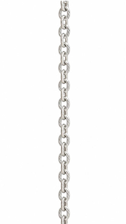 Chunky Textured Cable Chain, Stainless Steel
