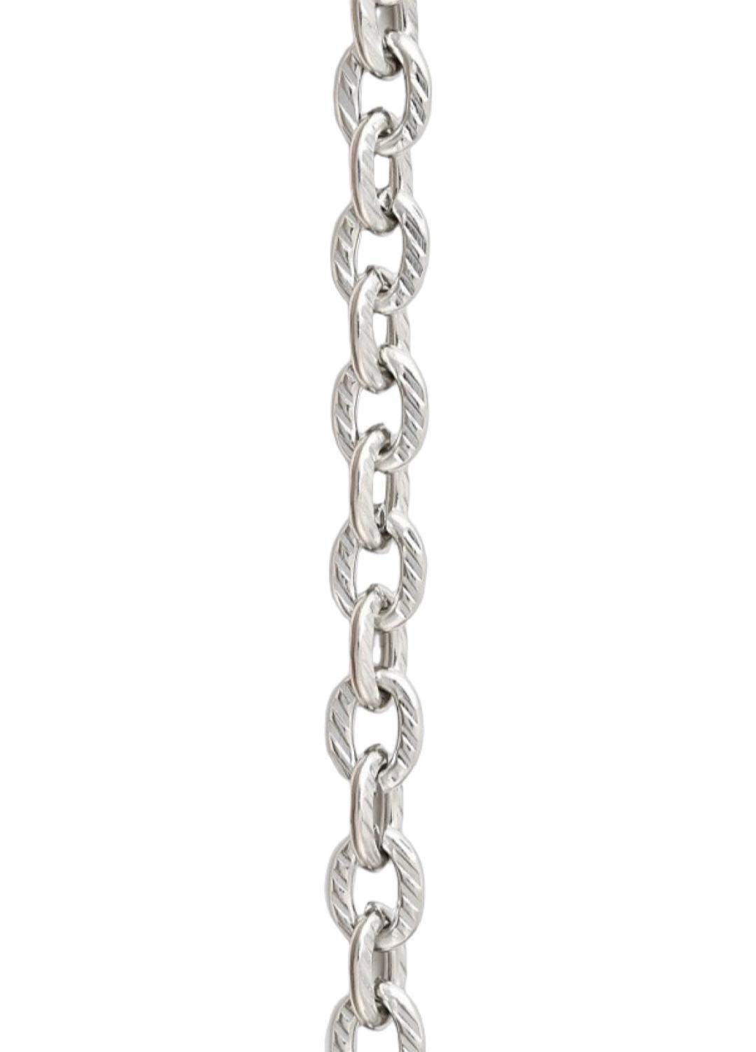 Chunky Textured Cable Chain, Stainless Steel