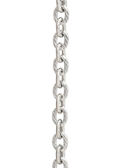 Chunky Textured Cable Chain, Stainless Steel