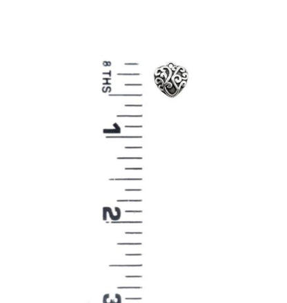 Tiny Heart Charm, Stainless Steel - SS104