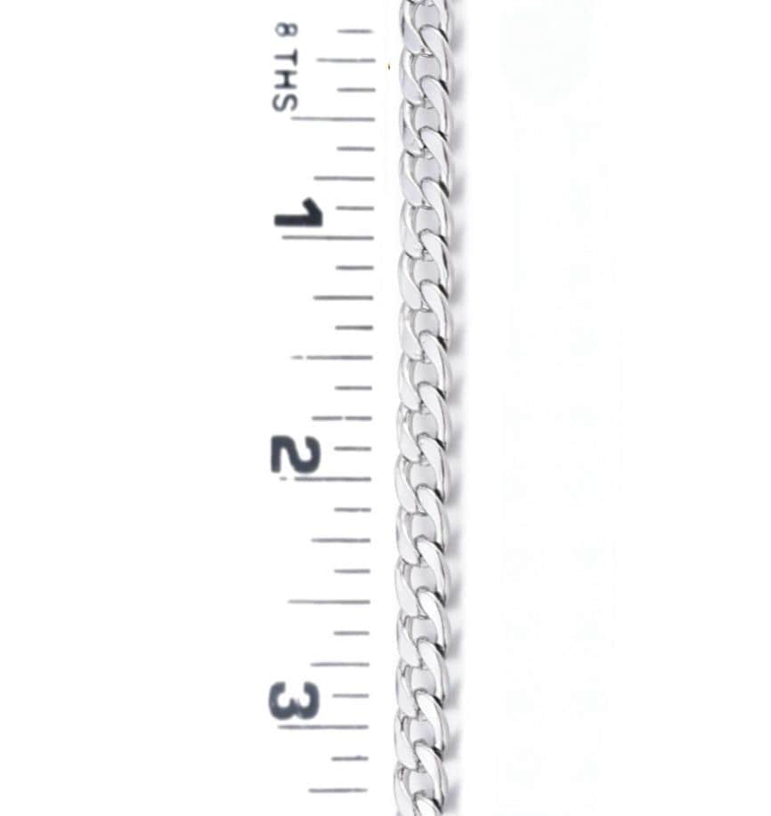 10x7mm Curb Chain, Stainless Steel