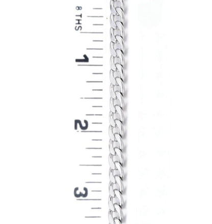 10x7mm Curb Chain, Stainless Steel