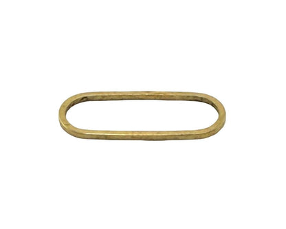 Connector Oval Ring Links, Antiqued Gold Plated - AG799
