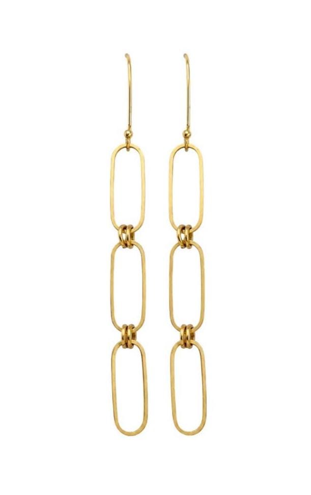 Connector Oval Ring Links, Antiqued Gold Plated - AG799
