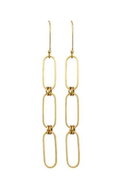 Connector Oval Ring Links, Antiqued Gold Plated - AG799