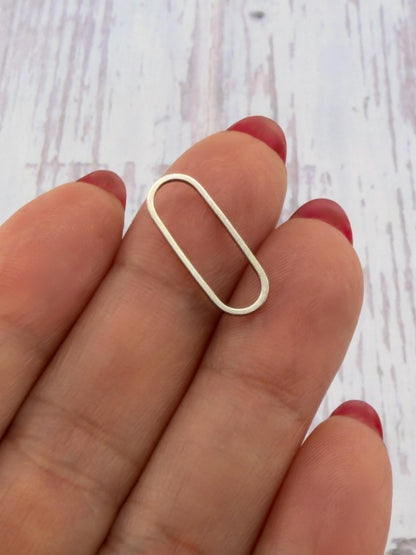 Connector Oval Ring Links, Antiqued Pewter Plated -  PT805