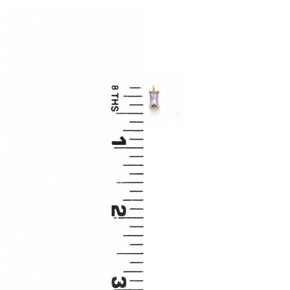 2 Pcs-Dainty Purple CZ Charm - AG143