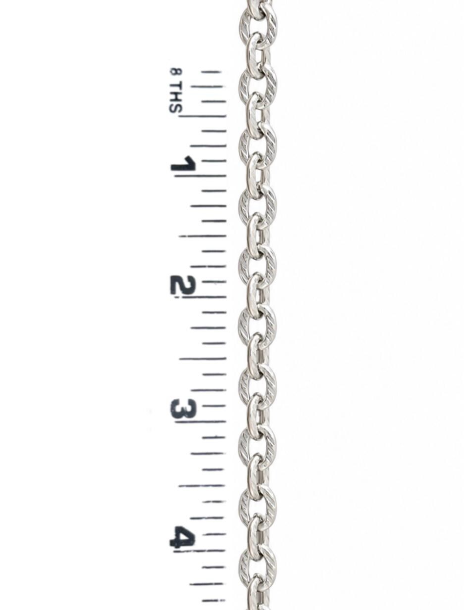 Chunky Textured Cable Chain, Stainless Steel