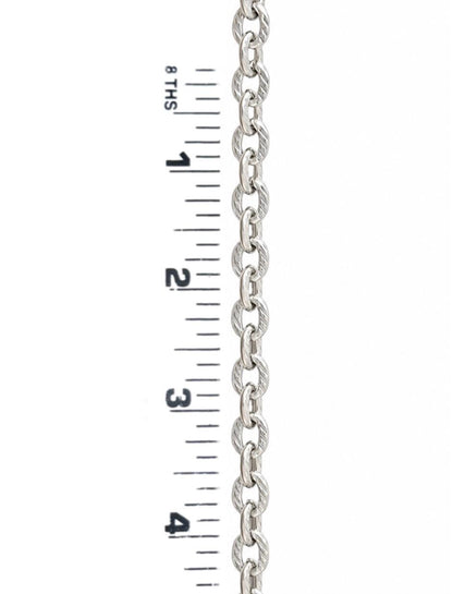 Chunky Textured Cable Chain, Stainless Steel