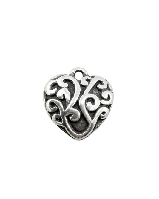Tiny Heart Charm, Stainless Steel - SS104