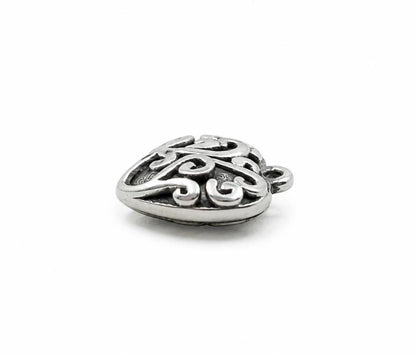 Tiny Heart Charm, Stainless Steel - SS104