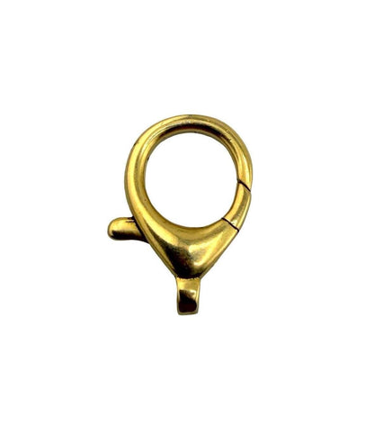 20mm Lobster Clasp, Antiqued 18k Gold Plated - AG051