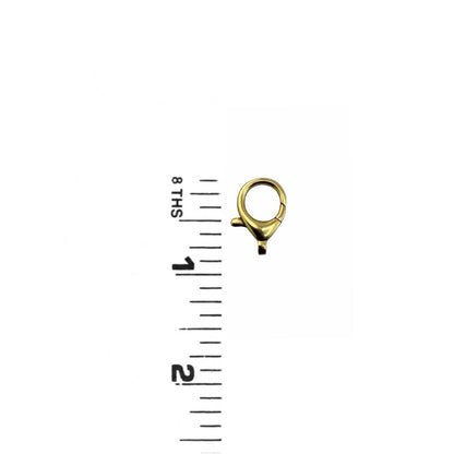 20mm Lobster Clasp, Antiqued 18k Gold Plated - AG051