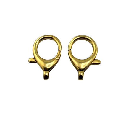20mm Lobster Clasp, Antiqued 18k Gold Plated - AG051