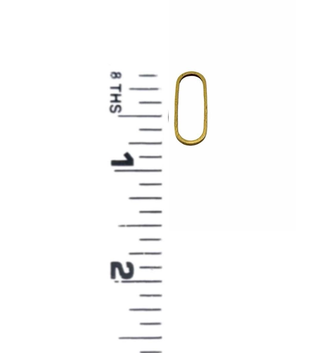 Connector Oval Ring Links, Antiqued Gold Plated - AG799