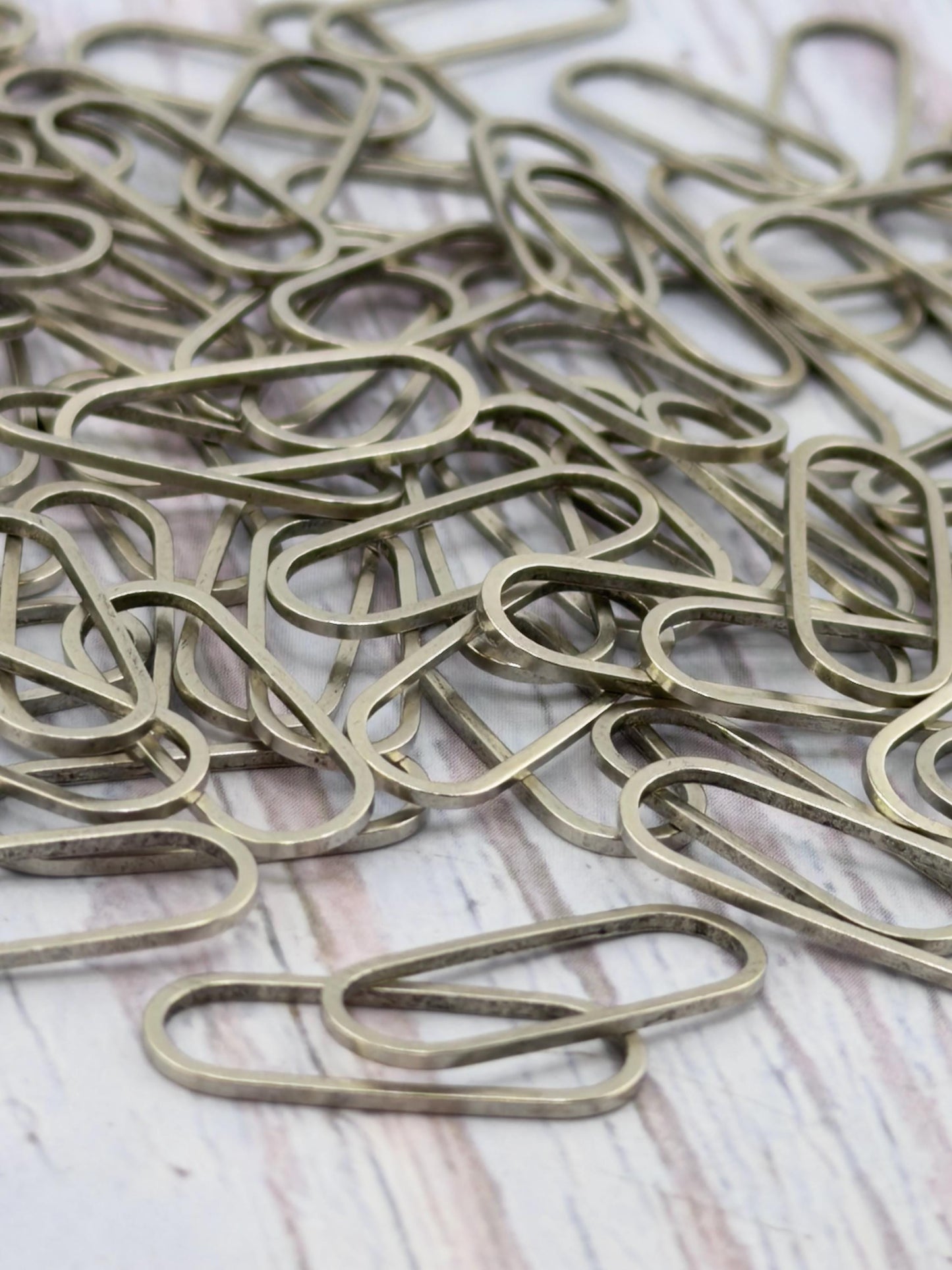 Connector Oval Ring Links, Antiqued Pewter Plated -  PT805