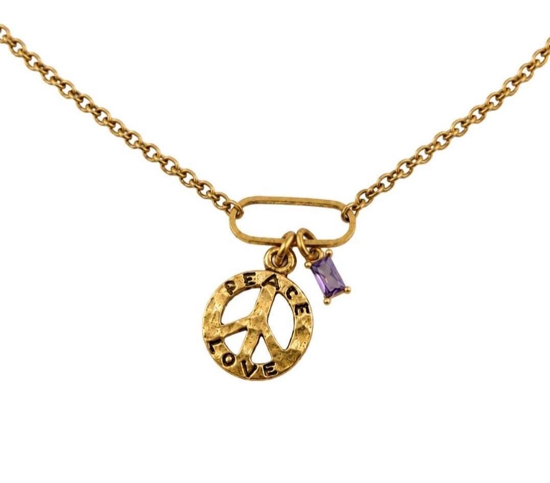 2 Pcs-Dainty Purple CZ Charm - AG143
