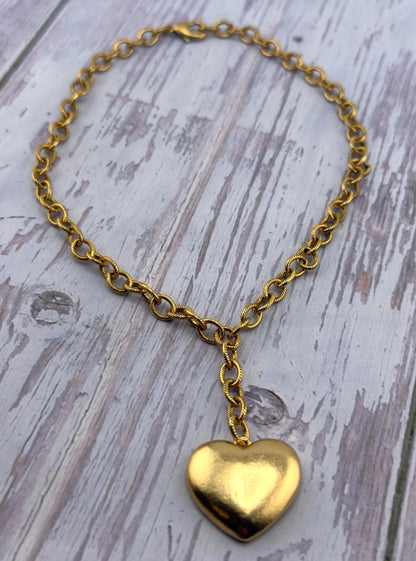 Smooth Medium Oval Cable Chain, Antiqued 18k Gold Plated - G150-CH