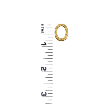 Hammered Ring Connector, Antiqued Gold Plated - AG068