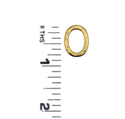 Hammered Ring Connector, Satin Gold Plated - ST248