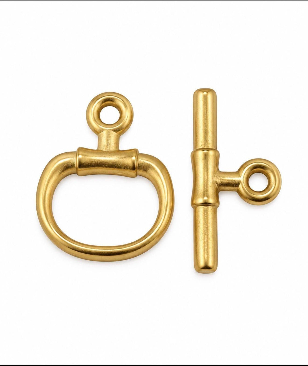 Snaffle Bit Toggle Clasp, Satin Gold Plated - TB171/ST